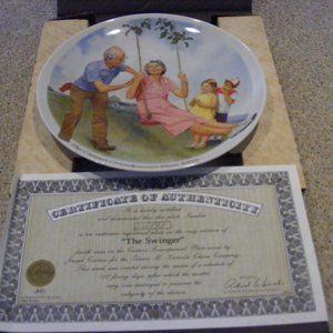 Edwin Knowles China Company (The Swinger) Plate